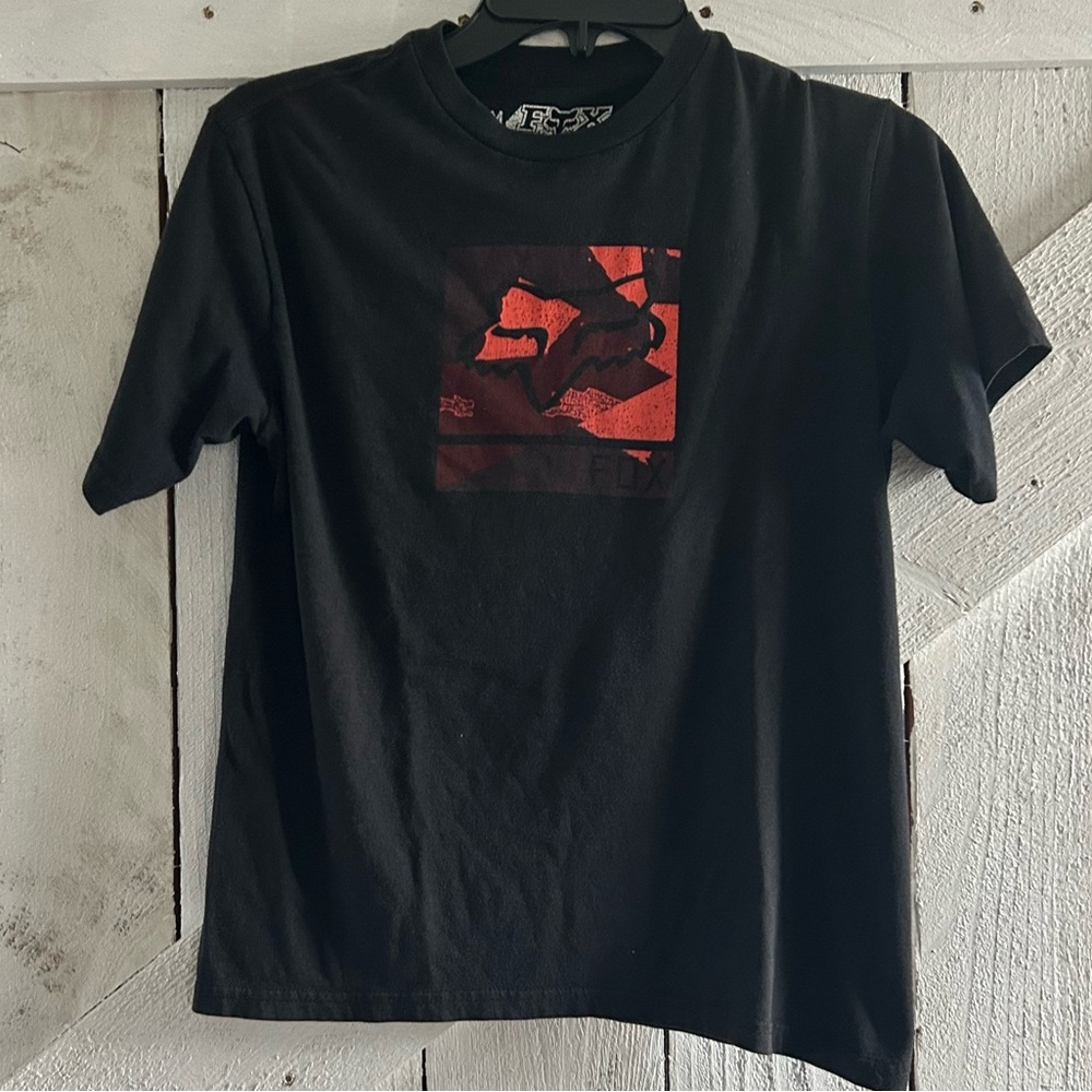 Fox Black and Red Graphic Tee